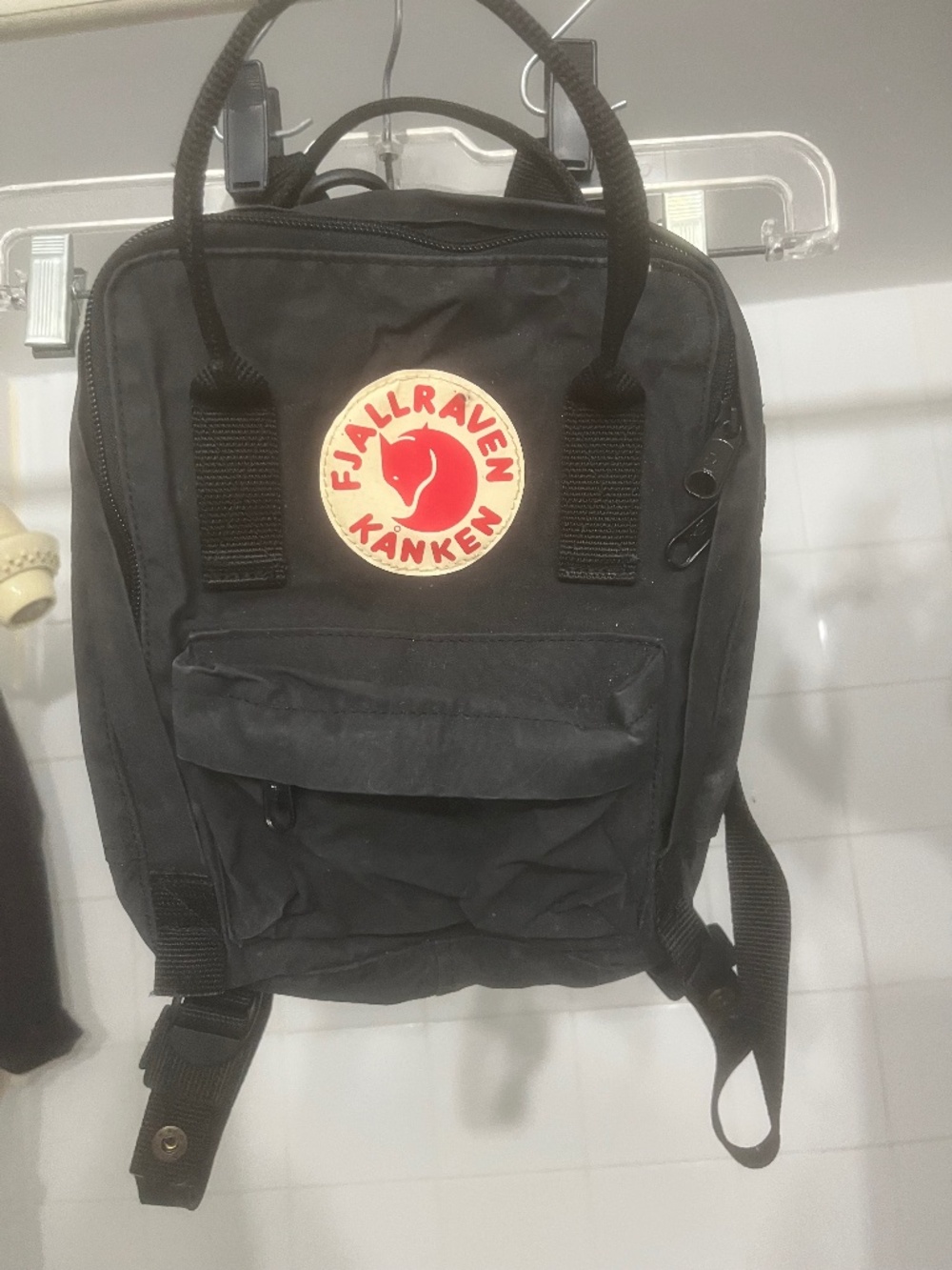 Fjallraven  mini black backpack